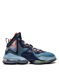 Nike Lebron 19 Blackened Blue High Top Sneakers