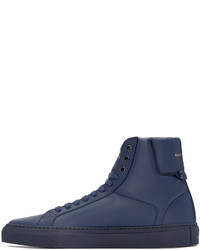 Givenchy Navy Urban Knots High Top Sneakers