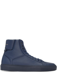 Givenchy Navy Urban Knots High Top Sneakers
