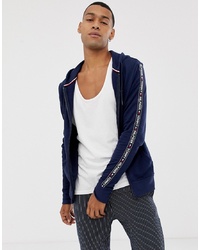 Tommy Hilfiger Authentic Full Zip Hoodie Side Logo Taping In Navy, $66, Asos