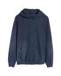 Iise Bleached Cotton Hoodie In Navy At Nordstrom