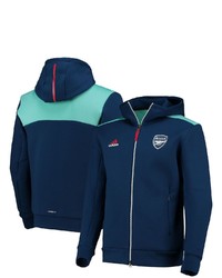adidas Blue Arsenal Zne Roready Full Zip Hoodie Jacket At Nordstrom