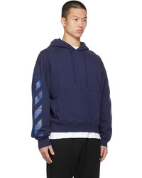 Off-White Blue Rubber Arrow Over Hoodie