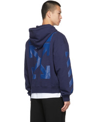 Off-White Blue Rubber Arrow Over Hoodie