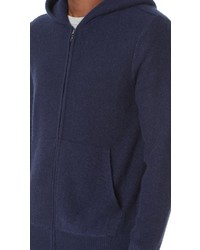 Vince Boiled Cashmere Zip Hoodie