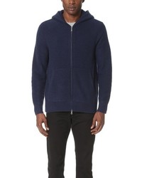 Vince Boiled Cashmere Zip Hoodie