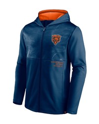 FANATICS Branded Navy Chicago Bears Defender Full Zip Hoodie Jacket At Nordstrom