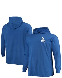 FANATICS Branded Royal Los Angeles Dodgers Big Tall Lightweight Pullover Hoodie