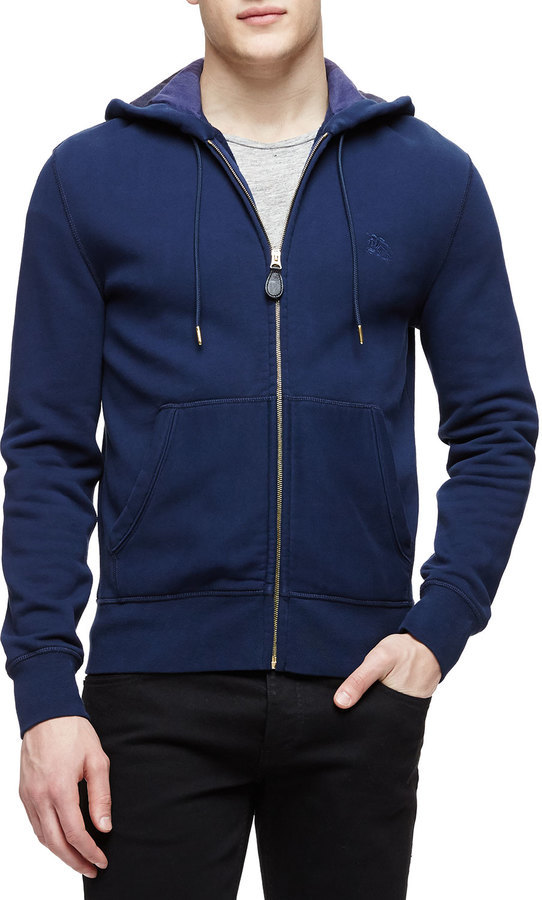 Burberry Brit Knit Zip Up Hoodie With 