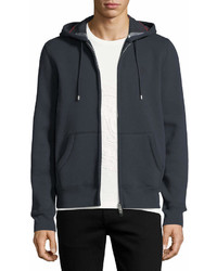 Burberry Claredon Jersey Hoodie Wcheck Lining Navy