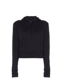 Cropped Fitted Cotton Hoodie