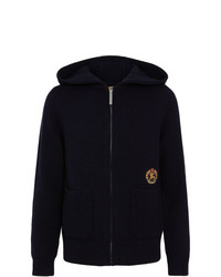 Burberry Embroidered Archive Logo Cashmere Hooded Top