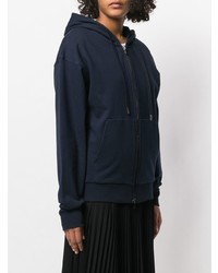 Roqa Embroidered Zip Front Hoodie