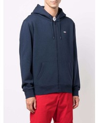 Tommy Jeans Flag Patch Rib Trimmed Hoodie
