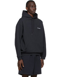 Balenciaga Navy Bb Corp Hoodie