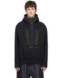 Sacai Navy Cotton Hoodie