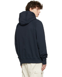 Drake's Navy French Terry Hoodie