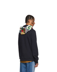 Missoni Navy Kangaroo Pocket Hoodie