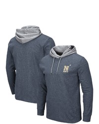 Colosseum Navy Navy Mid Milhouse 20 Athletic Fit Long Sleeve Hooded Thermal