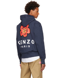 Kenzo Navy Paris Boke Flower Hoodie