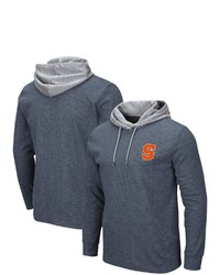 Colosseum Navy Syracuse Orange Milhouse 20 Athletic Fit Long Sleeve Hooded Thermal