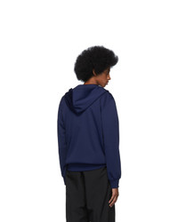 Comme des Garcons Homme Deux Navy Thick Hoodie