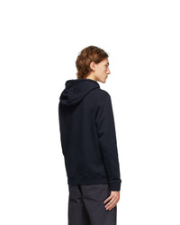 Norse Projects Navy Vagn Logo Hoodie