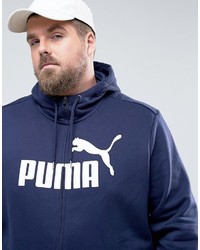 Puma Plus Ess No1 Zip Up Hoodie In Navy 83825906