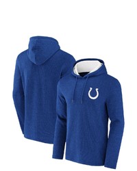 NFL X DARIUS RUCKE R Collection By Fanatics Heathered Royal Indianapolis Colts Waffle Knit Pullover Hoodie In Heather Royal At Nordstrom
