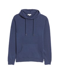 PETER MILLA R Lava Wash Cotton Blend Hoodie In Navy At Nordstrom