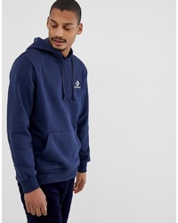 Converse Small Logo Hoodie In Navy 10008814 A02