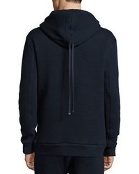 Helmut Lang Solid Jersey Pullover Hoodie