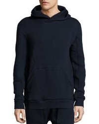 Helmut Lang Solid Jersey Pullover Hoodie