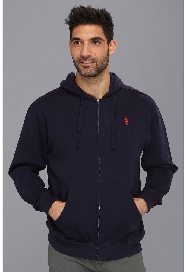 U.S. Polo Assn. Full Zip Long Sleeve Hoodie With Small Pony | Where to ...