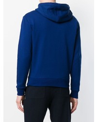 AMI Alexandre Mattiussi Zipped Hoodie With Patch Smiley