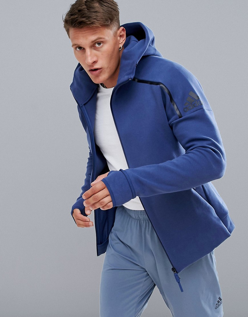 Dangle transmission Logisk adidas Zne 2 Hoodie In Navy Ce4259, $59 | Asos | Lookastic