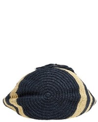 Caslon Stripe Crochet Straw Shoulder Bag
