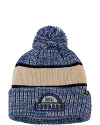 ZEPHY R Royalcream Byu Cougars Brighton Cuffed Knit Hat With Pom At Nordstrom