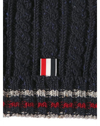 Thom Browne Wool Cable Knit Beanie Hat