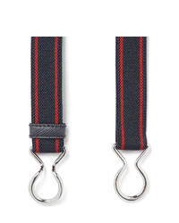 Prada 2cm Leather Trimmed Striped Elasticated Webbing Belt