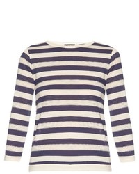 A.P.C. Ajoure Long Sleeved Cotton Jersey Top
