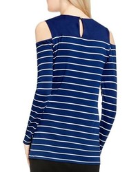 Vince Camuto Willow Stripe Cold Shoulder Top