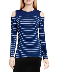 Vince Camuto Willow Stripe Cold Shoulder Top