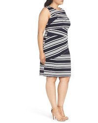 Adrianna Papell Plus Size Stripe Body Con Dress