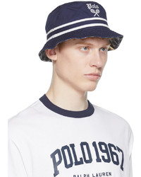 Polo Ralph Lauren Navy Cotton Plaid Bucket Hat