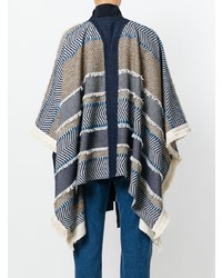 See by Chloe See By Chlo Oversized Draped Patterned Coat