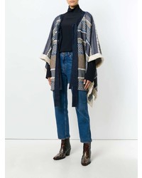 See by Chloe See By Chlo Oversized Draped Patterned Coat