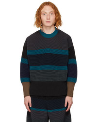 CFCL Black Blue Stratum Sweater