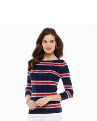 Chaps Striped Linen Blend Sweater