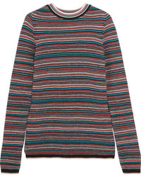 MiH Jeans Mih Jeans Moonie Striped Merino Wool Sweater Blue